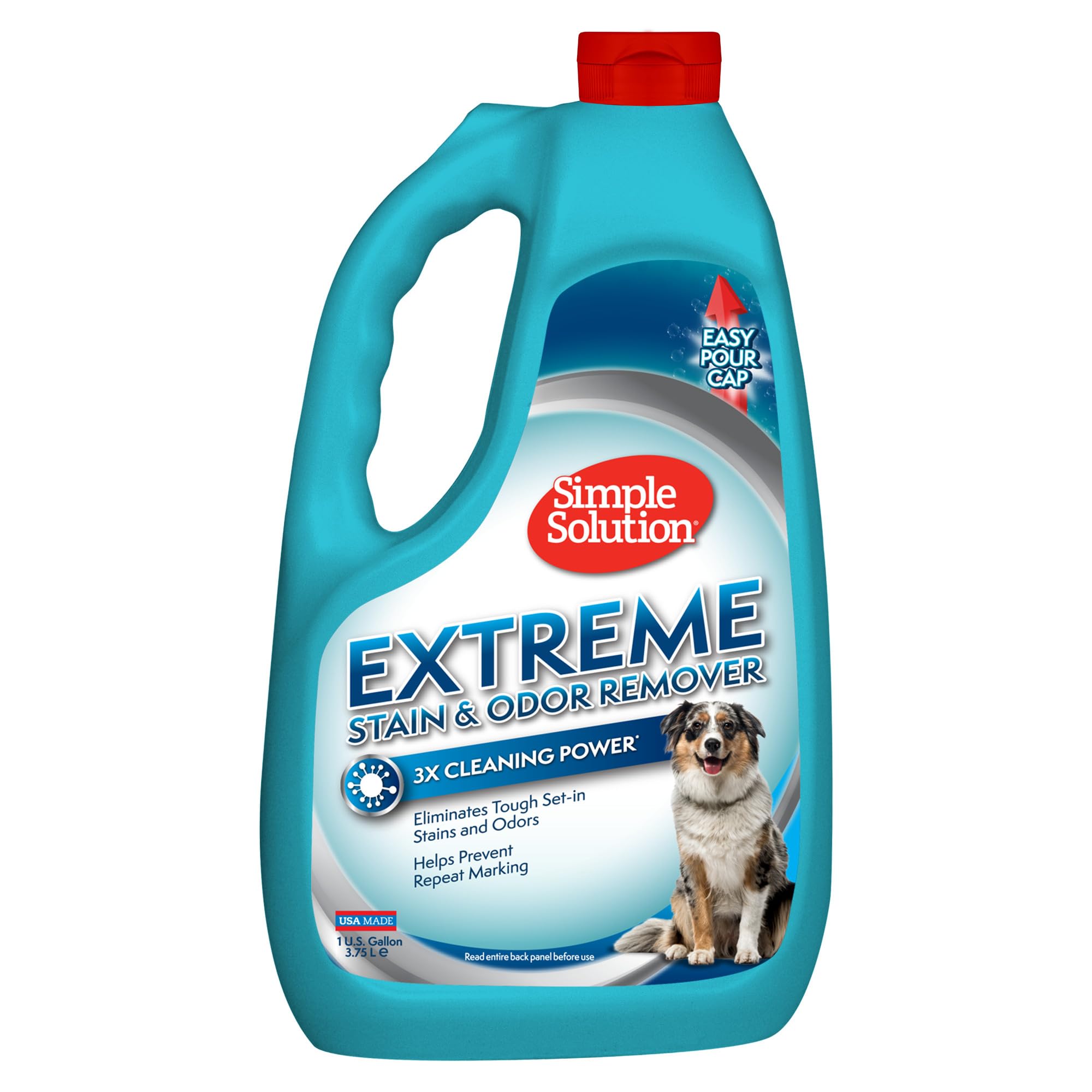 Simple Solution Extreme Stain & Odor Remover, Enzyme Stain Cleaner, Gallon | Dog