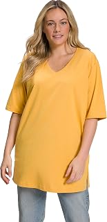 Ulla Popken T-Shirt V-Ausschnitt Women's T-Shirt (Pack of 1)