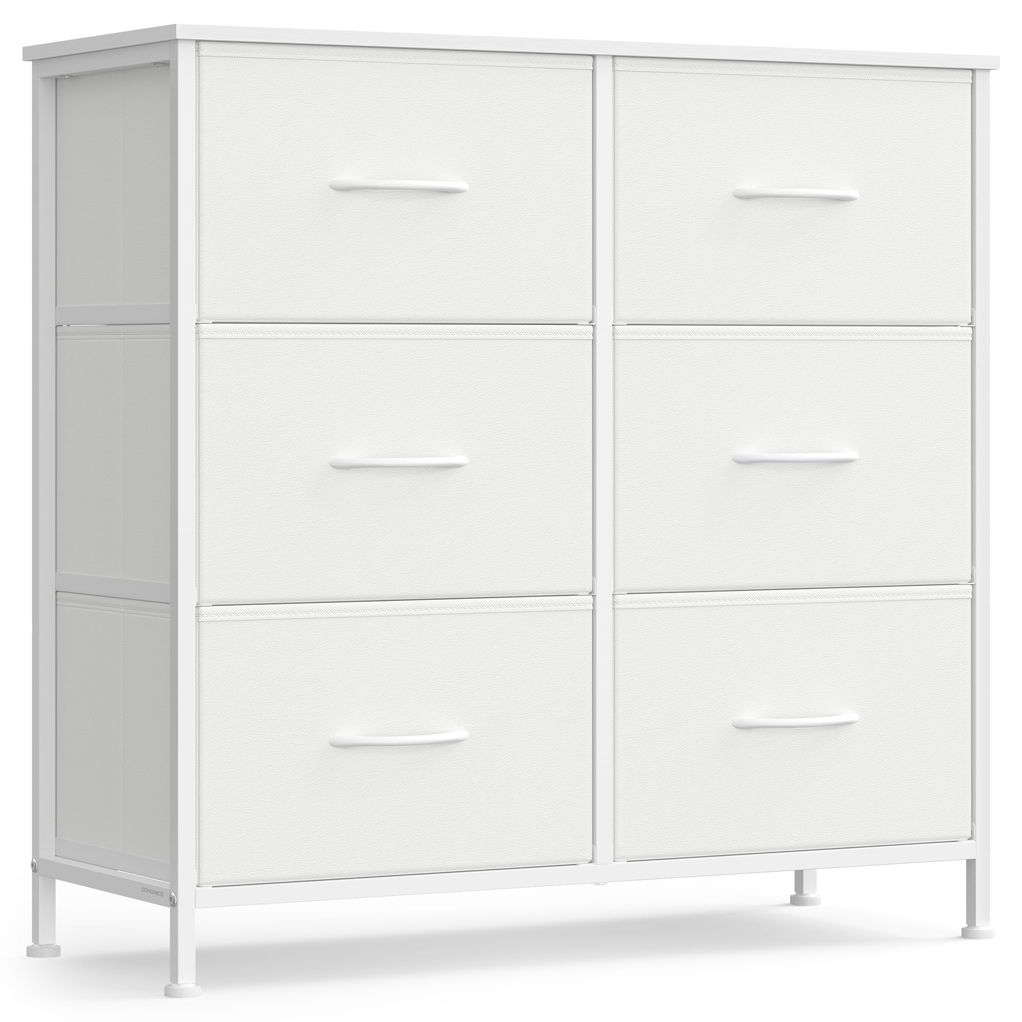 SONGMICS Chest of Drawers Storage Unit, Steel, 6 Drawers | BELLAH Collection, fo