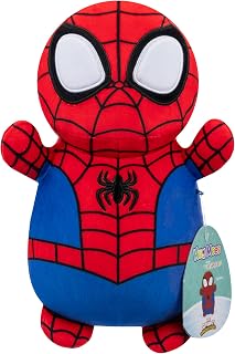 Squishmallows Original MARVEL Spidey and His Amazing Friends 10-Inch Spidey HugMees - Medium-Sized Ultrasoft Official Jazwares Plush