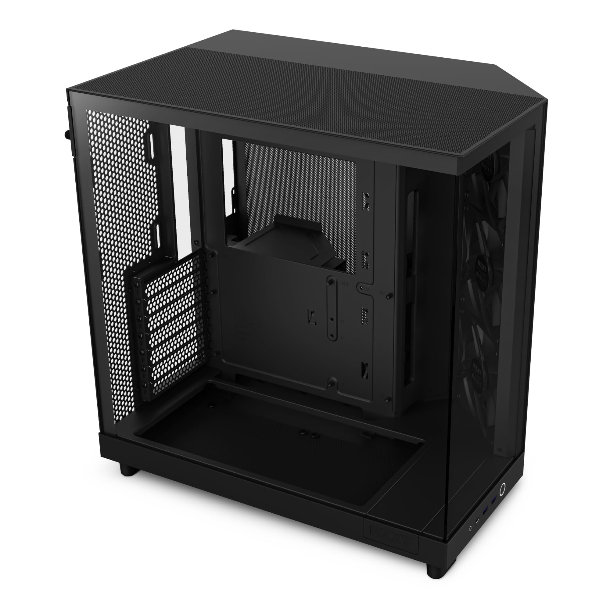 NZXT H6 Flow | CC-H61FB-01 | Compact Dual-Chamber Mid-Tower Airflow Case | Panor
