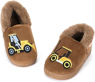 LACOFIA Children's Winter Slippers Plush Slippers for Children