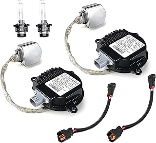 2PCS Xenon HID Headlight Ballast Control Unit w/Igniter &amp; D2S Bulb Replacement for Nissan Rogue 350z Altima Murano Marano Maxima,for Infiniti G35 G37 FX35 Qx56, # Replace 28474-89904 28474-8991A