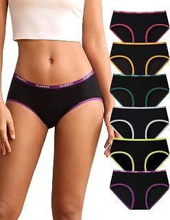 INNERSY Unterhosen Damen Baumwolle Slips Hipster Unterwäsche Frauen 6 Pack