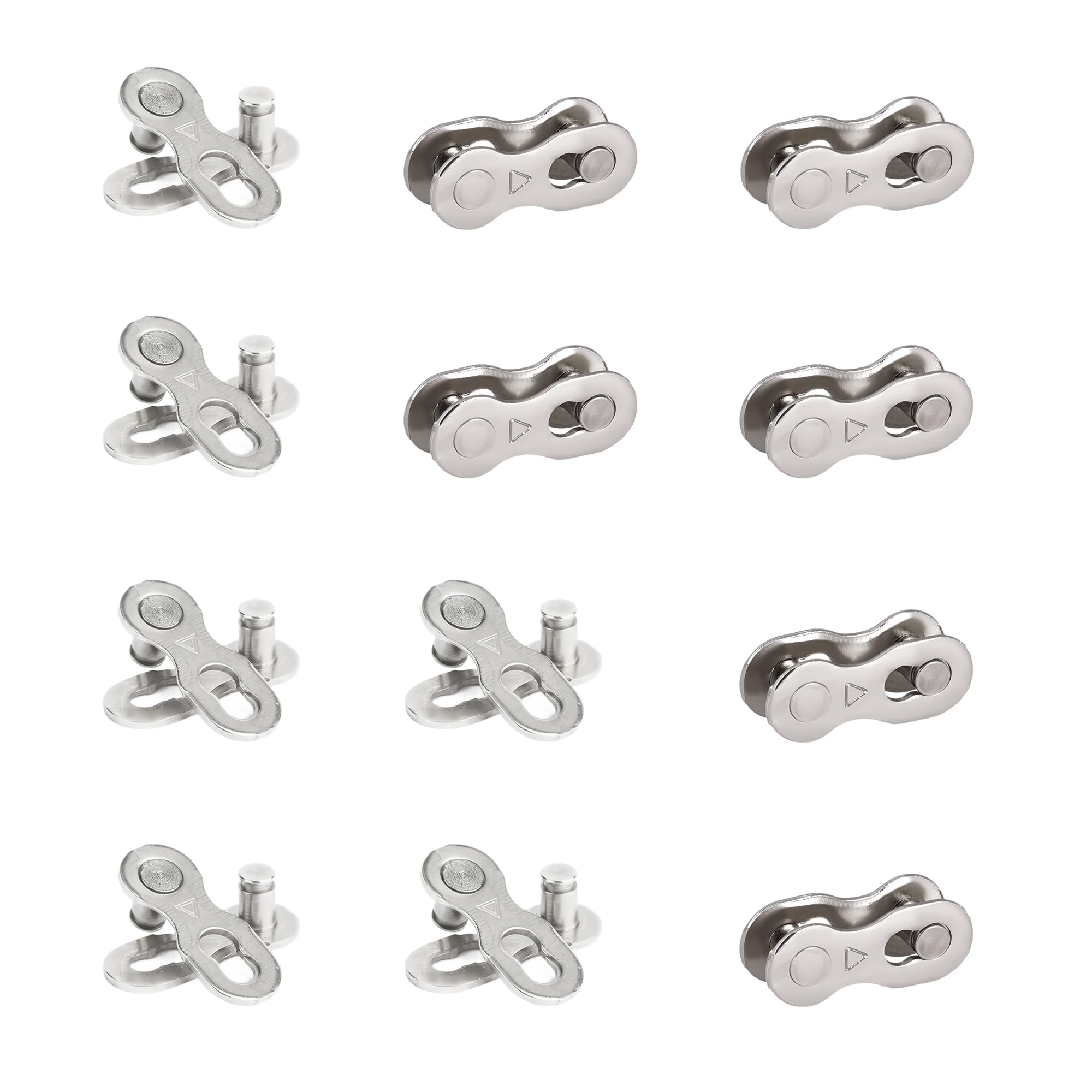 12 Pairs Bicycle Missing Link for 6/7/8 Speed Chain, Reusable 50#Steel Bike Chai
