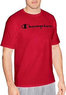 Champion Men's Classic Graphic Writing T-Shirt, Opaque