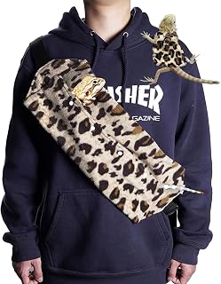 AquaLume Bearded Dragon Small pet Carrier Accessories, Adjustable Fleece Sling Carrier (55.5cm). Essential Travel Accessories for Vet Visits & Adventures with Lizards and Geckos