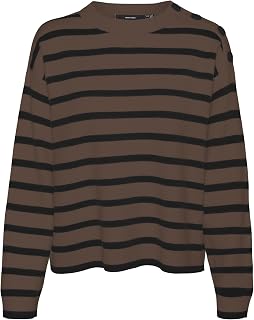 Vero Moda Vmsaba LS O-Neck Button Jersey Ga Noos Suéter Mujer (Pack de 1)