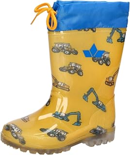 Lico Power Blinky, Girls' Wellington Boots, Blue/Yellow, 28 EU