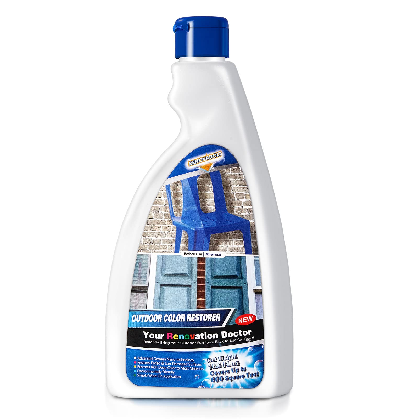 Outdoor Color Restorer 16.5oz Plastic Vinyl Shutter Restorer Faded Sun-Damaged a
