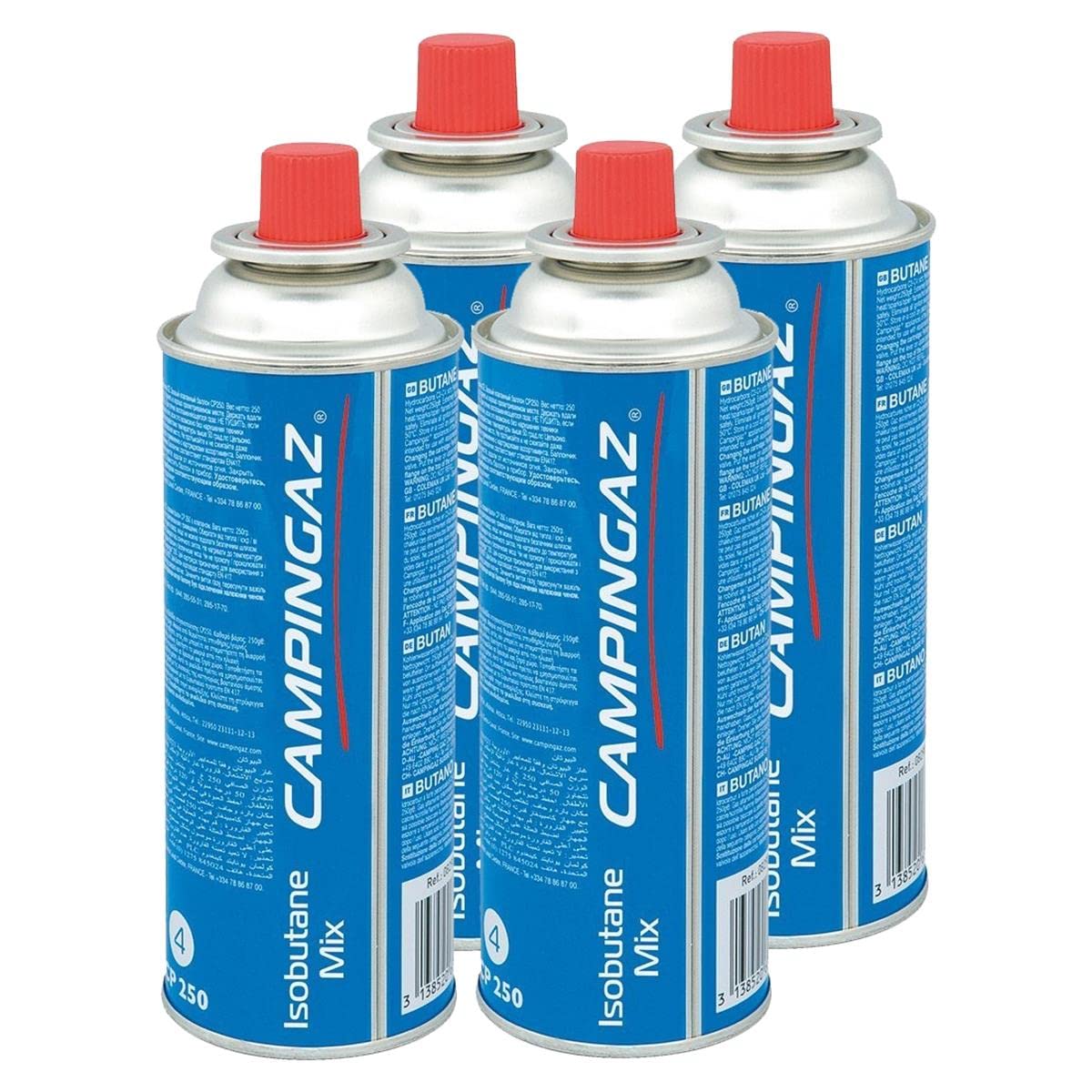 Campingaz CP250 4 PACK Gas Cartridge - Blue, X 220 G, Blue, 4 Pack EU
