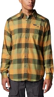 Columbia Men's Collegiate Flare Gun Flannel Long Sleeve Shirt Button Down Shirt