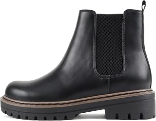 Soda Pilot ~ Womens Low Heel Chelsea Fashion Ankle Boots w/ Double Elastic Gore