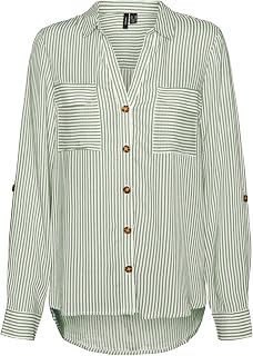VERO Moda Women's Vmbumpy L/S Shirt New Noos Blouse (Pack of 1)
