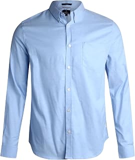 Ben Sherman メンズ ボタンダウンシャツ - レギュラーフィット 長袖 ボタンダウンシャツ - 男性用カジュアルドレスシャツ(S-XL)