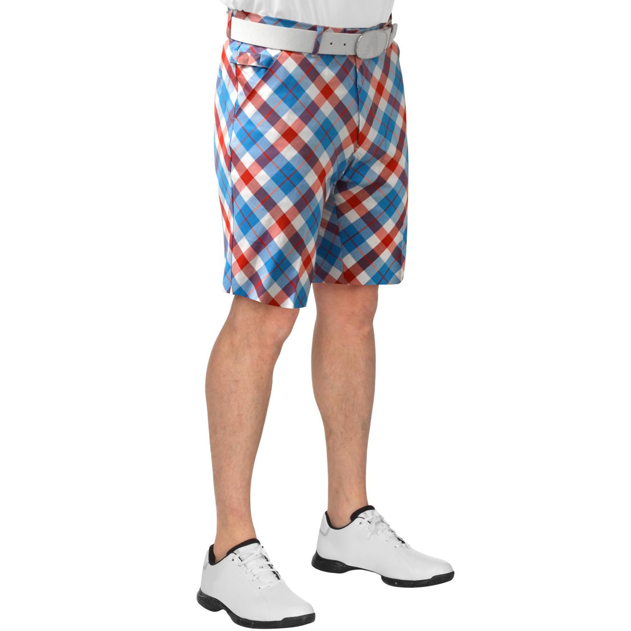 Royal & Awesome SHORTS Men's, Red/White/Blue/Green, L