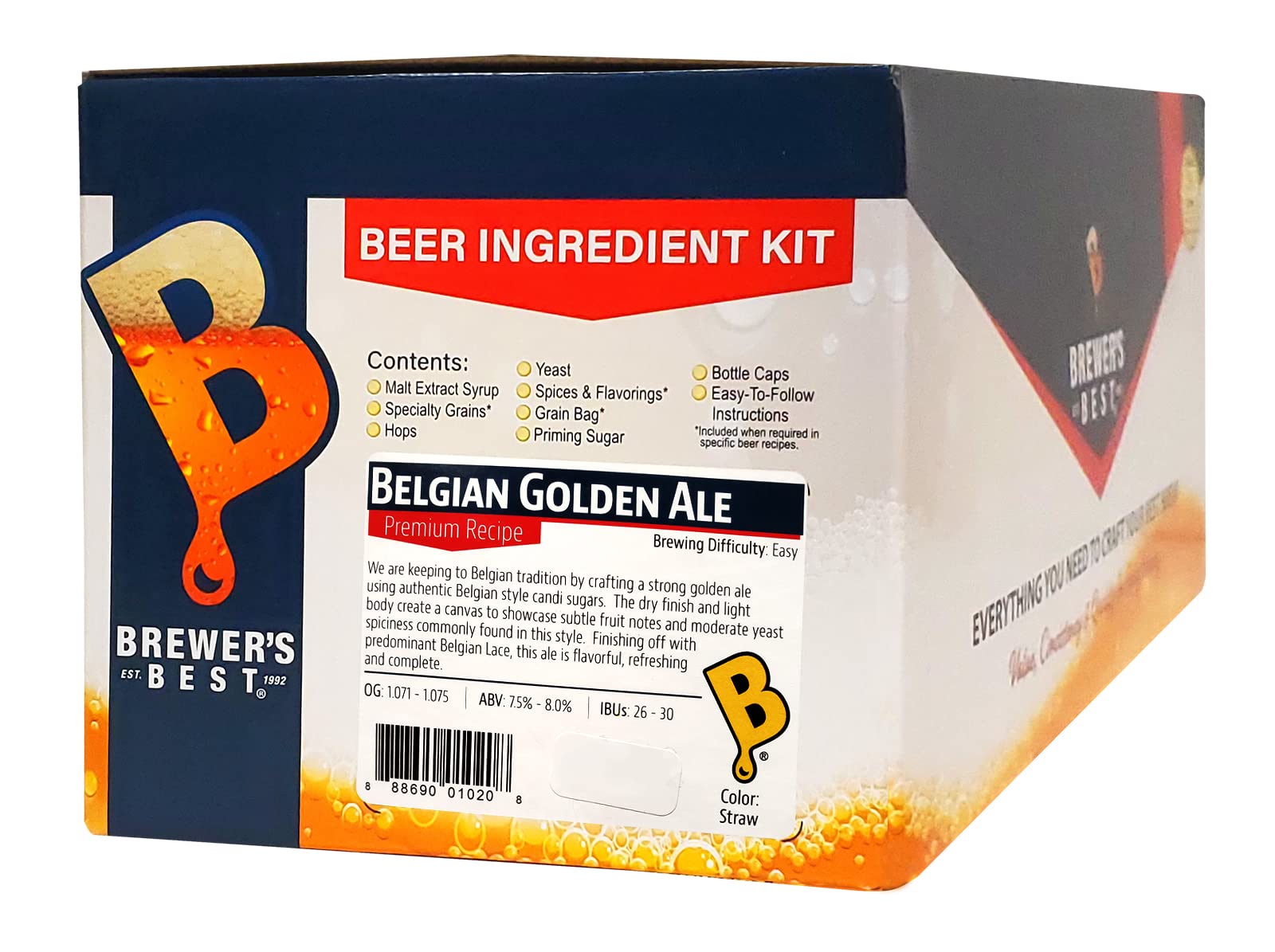 Brewer Best Best 1020 Belgian Golden Ale Ingredient Package (Premium), Multicolo