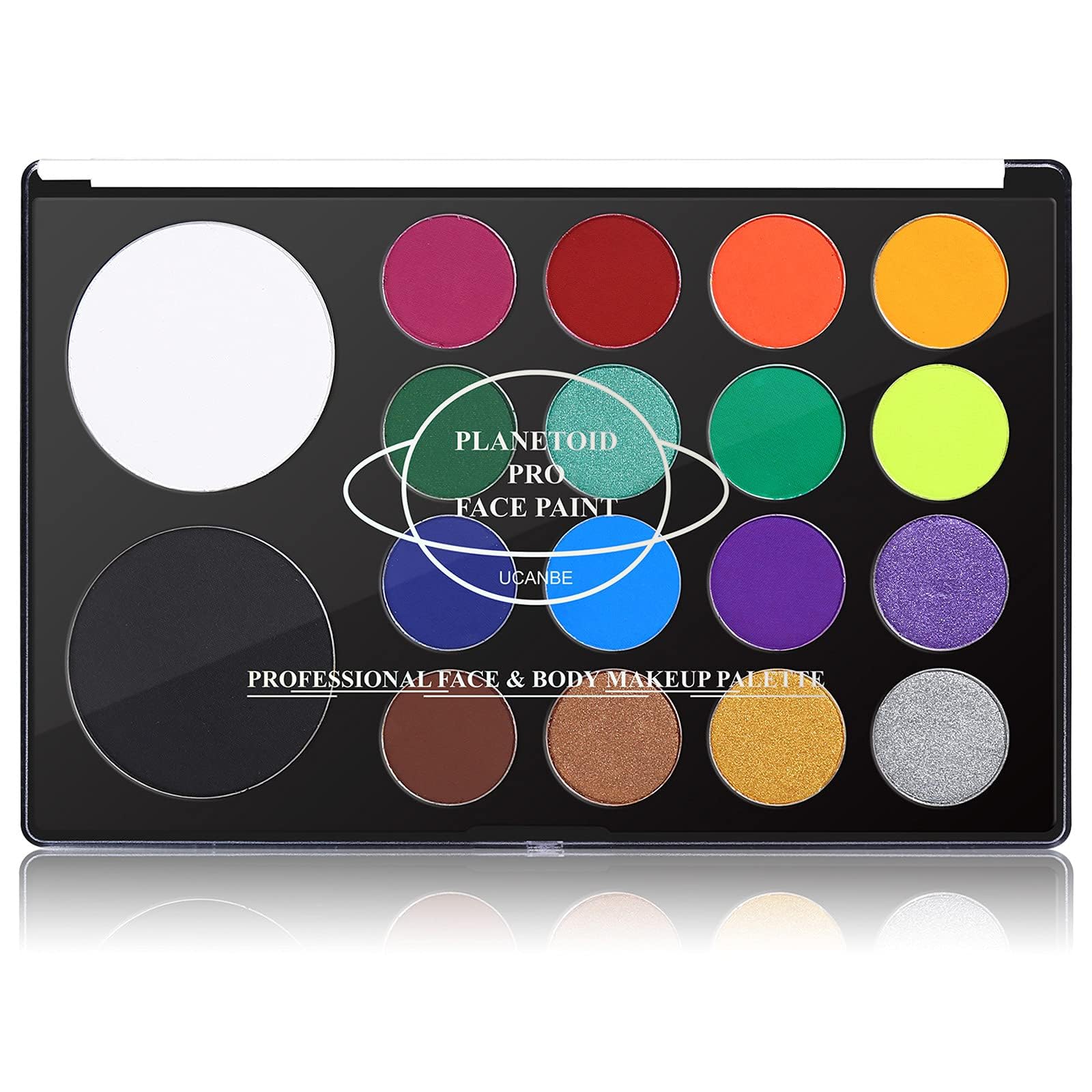 UCANBE Face & Body Paint, Water Activated SFX Makeup Palette - Extra Large White