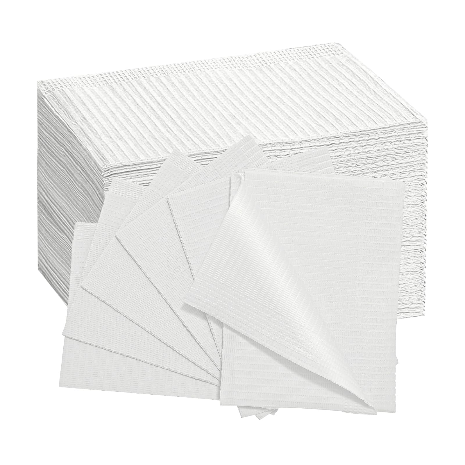 Dental Patient Bibs Disposable Waterproof Dental Paper Bibs 50 PCS, 13" x 18" - 