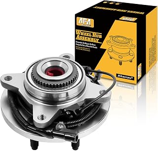 Afa Motors 515119 Front Wheel Bearing Hub Assembly 4WD 4x4 Replacement for 2009 2010 Ford F150 Hub Bearing Assembly w/ABS 6 Lug