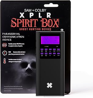 Sam and Colby XPLR Spirit Box | Paranormal Detection Equipment; Haunted Survival; Ghost Hunter Scanner; EMF and EVP Detector; Comprehensive Tool for Spirit Communication