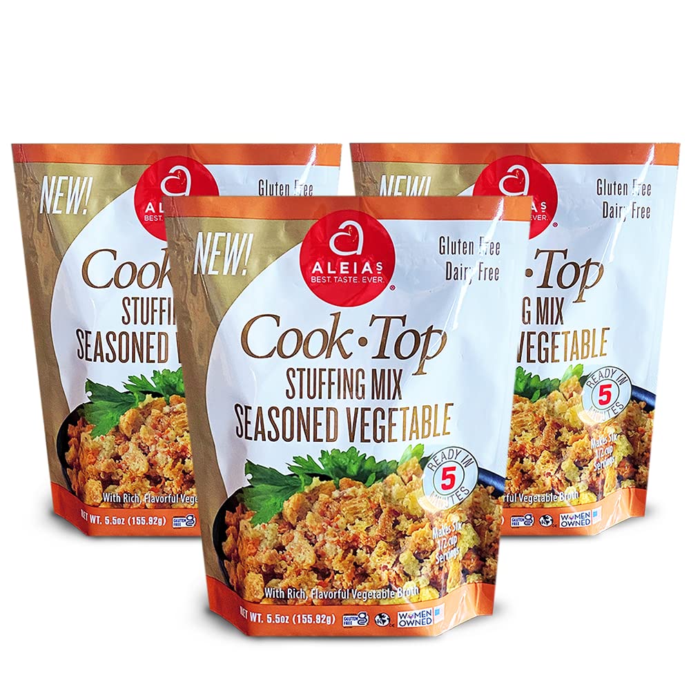 ALEIA'S BEST. TASTE. EVER. Cook Top Stuffing Mix Seasoned Vegetable - 5.5 oz / 3