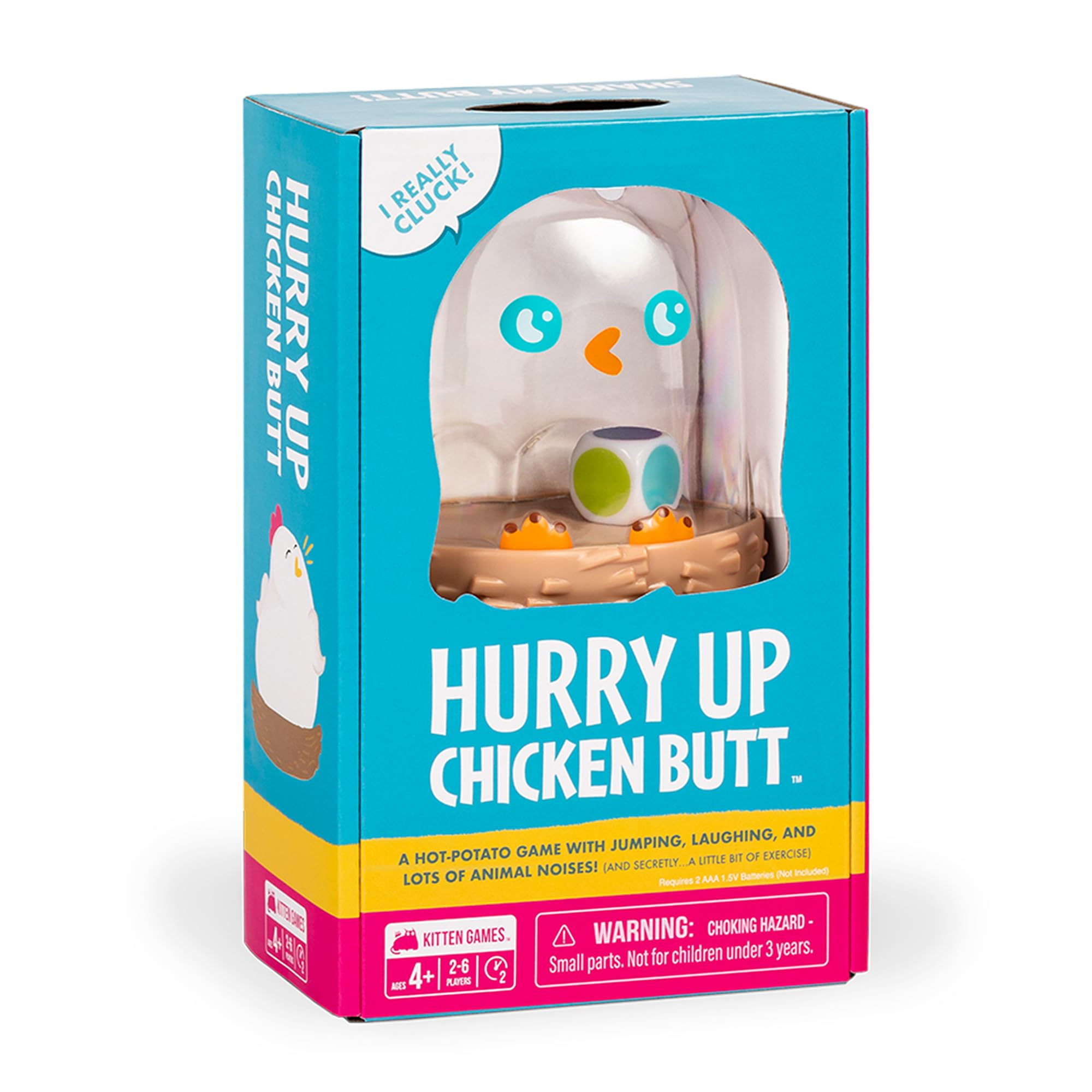 Exploding Kittens Hurry Up Chicken Butt, 2-6 Players, Age 4+ Kids Game | Get the