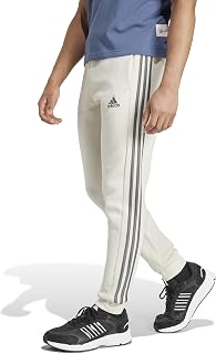 adidas Men's Essentials - Pantalones De Forro Polar De 3 Rayas Con Puños Cónicos Pants