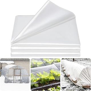 Legigo 10 X 30 Ft Clear Greenhouse Plastic, Plant Covers Freeze Protection | 6 Mil Winter Greenhouse Cover Plastic Sheeting, Heavy Duty & Weather Resistant, For Garden, Chicken Coop, Farm & Outdoor