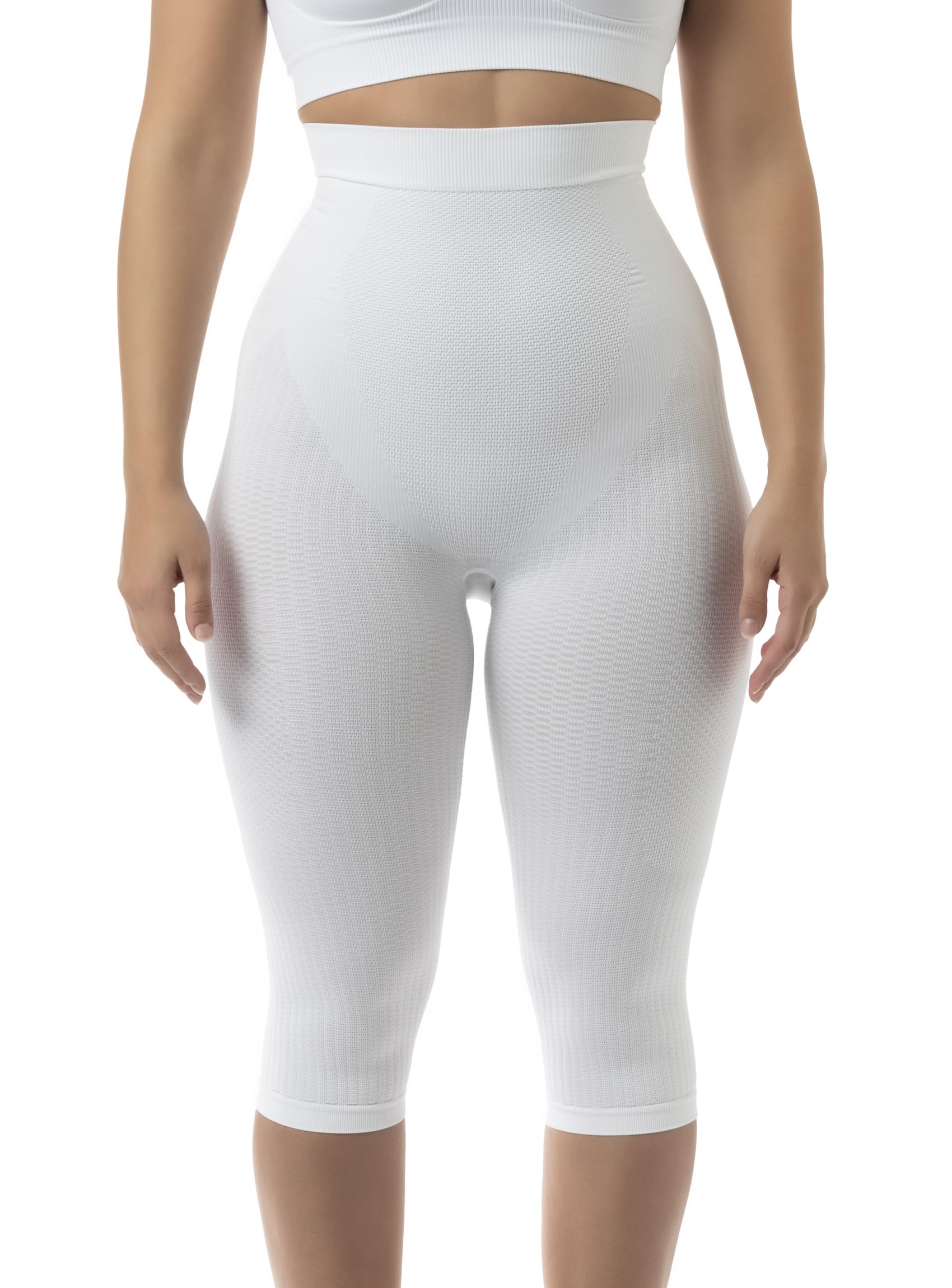 FarmaCell Leggings Anticellulite Donna 3/4, Leggings Push Up Corti Modellanti a 