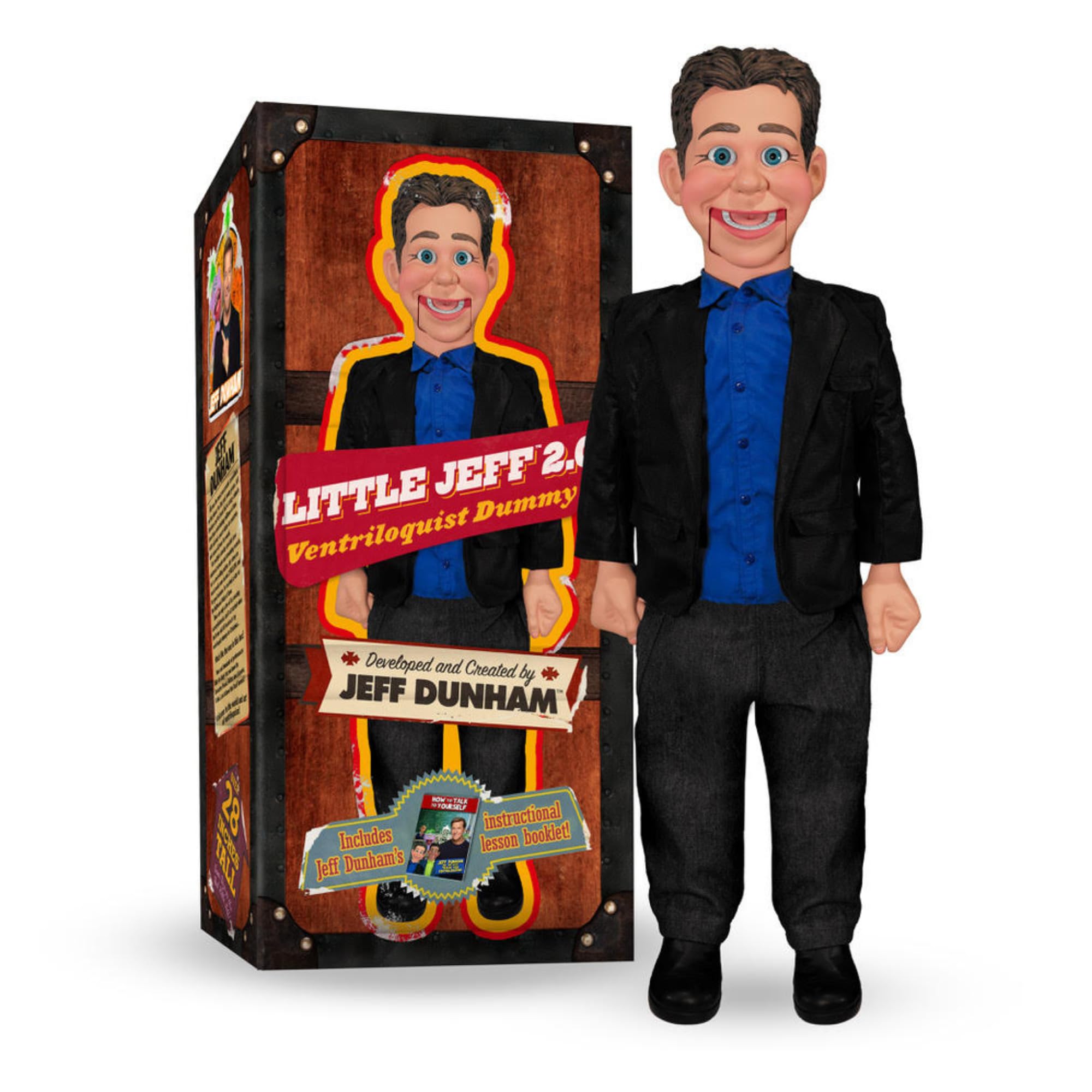 Jeff Dunham - 22" Little Jeff 2.0 Ventriloquist Dummy | Perfect Puppet Gift for 
