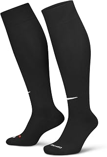 Nike Cushioned knee high SX5728-100; unisex sports socks, white, 38-42 EU (5-8 UK).