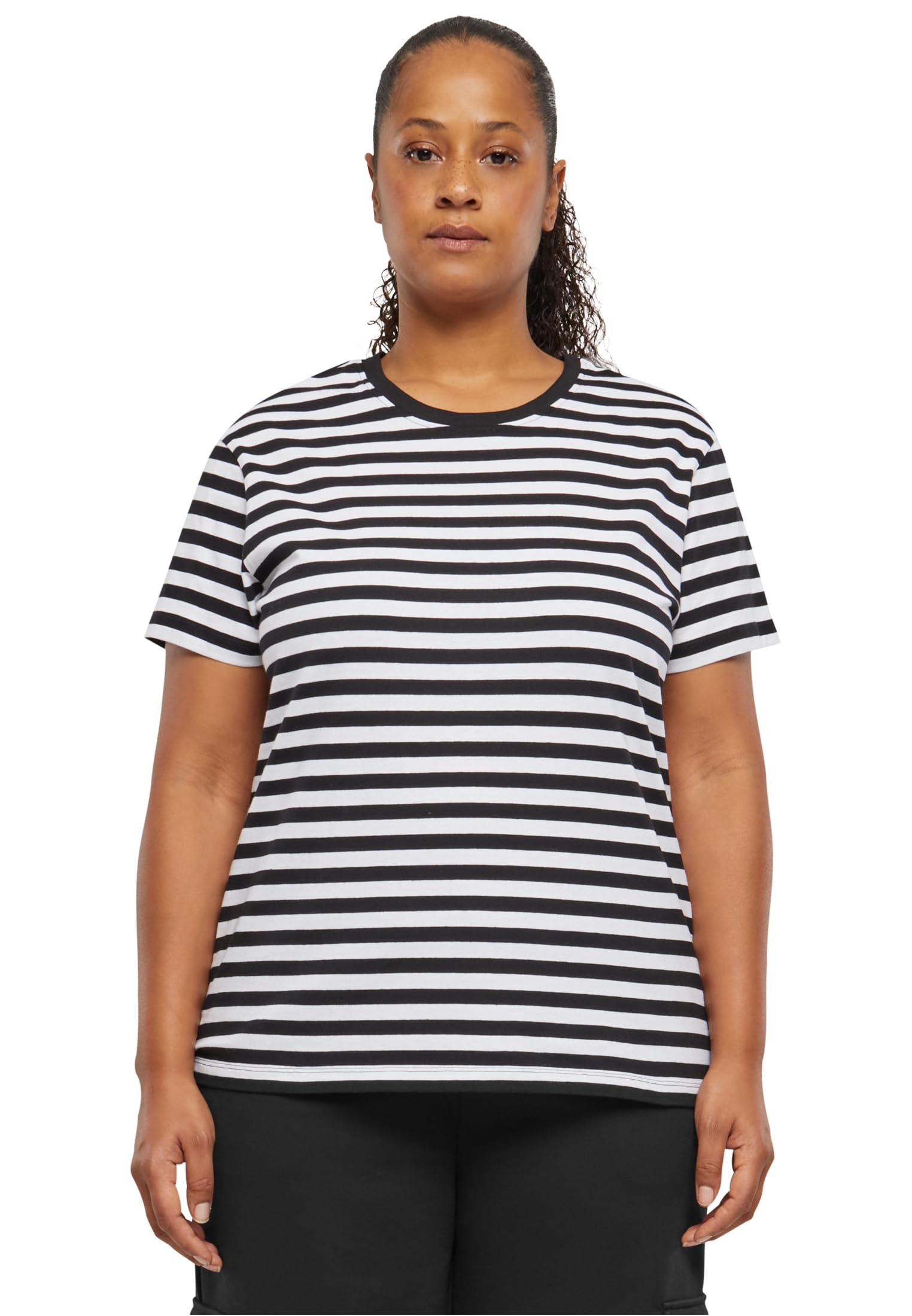 Urban Classics Camiseta de Rayas Regulares para Mujer Camiseta Mujer