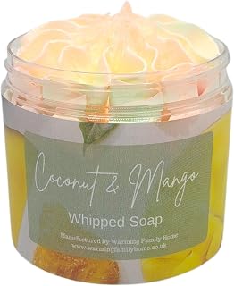 Coconut & Mango Whipped Soap | Body Wash | Shaving Cream | Bubble Bath | | Shower Cream | Shower Fluff |