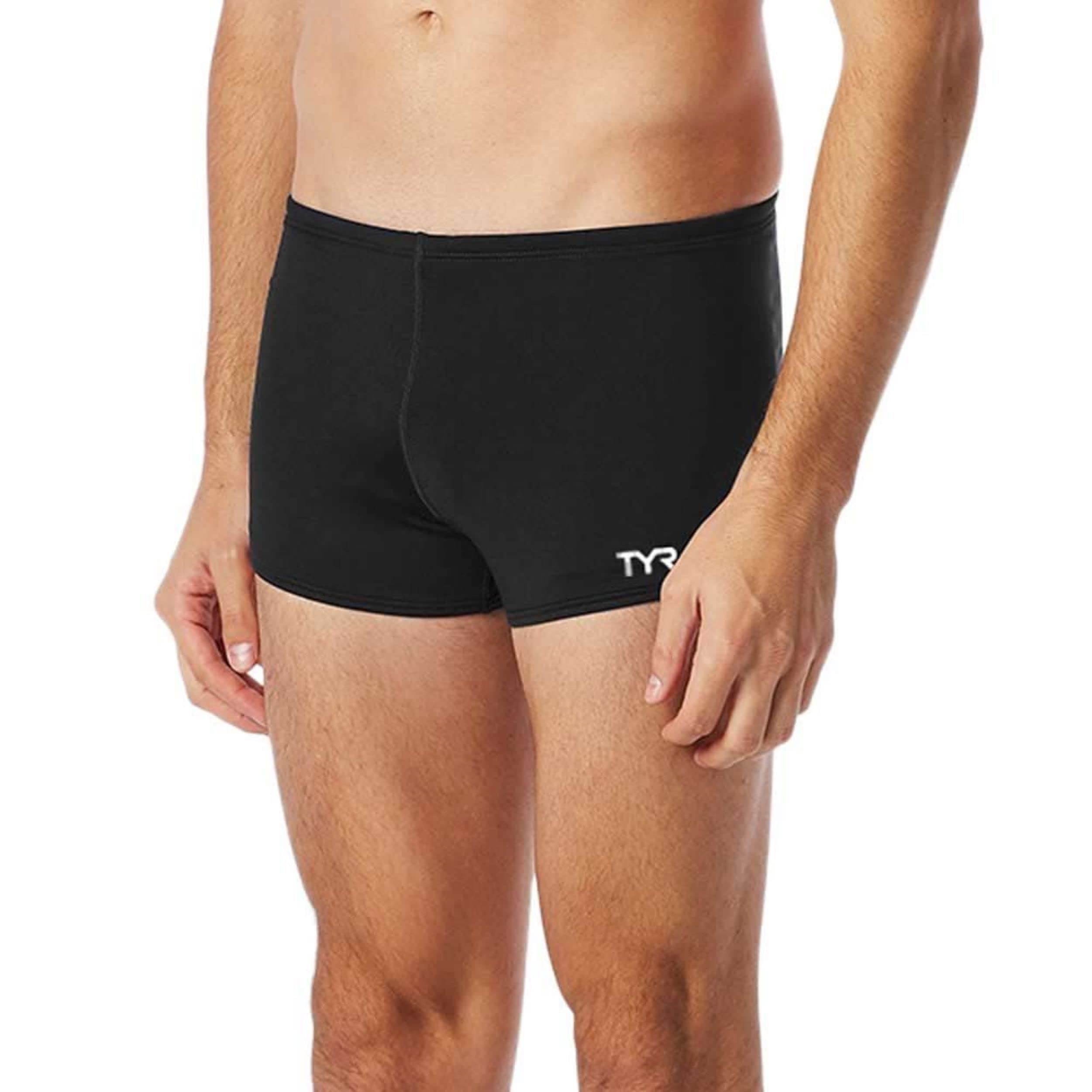 TYR Durafast Elite Solid Square Leg Sports Men's Swimsuit