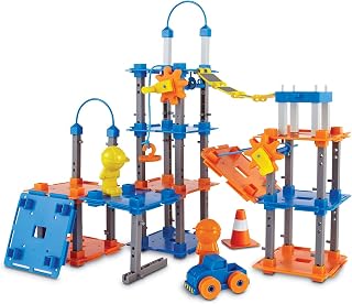 Learning Resources City Engineering and Design Building Set, Engineer STEM Toy, 100 Pieces, Ages 5+