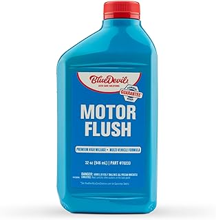 BlueDevil Products Motor Flush - 1 Quart | Remove Sludge, Gum &amp; Varnish | Extend Engine Life &amp; Reduce Emissions | Multi-Vehicle Formula