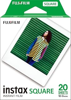 INSTAX Square ISO 800 Film with White Border, 2 x 10 Shot Pack