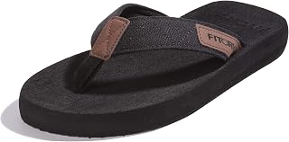 FITORY Men's Flip Flops with Arch Support,Beach Thong Sandals