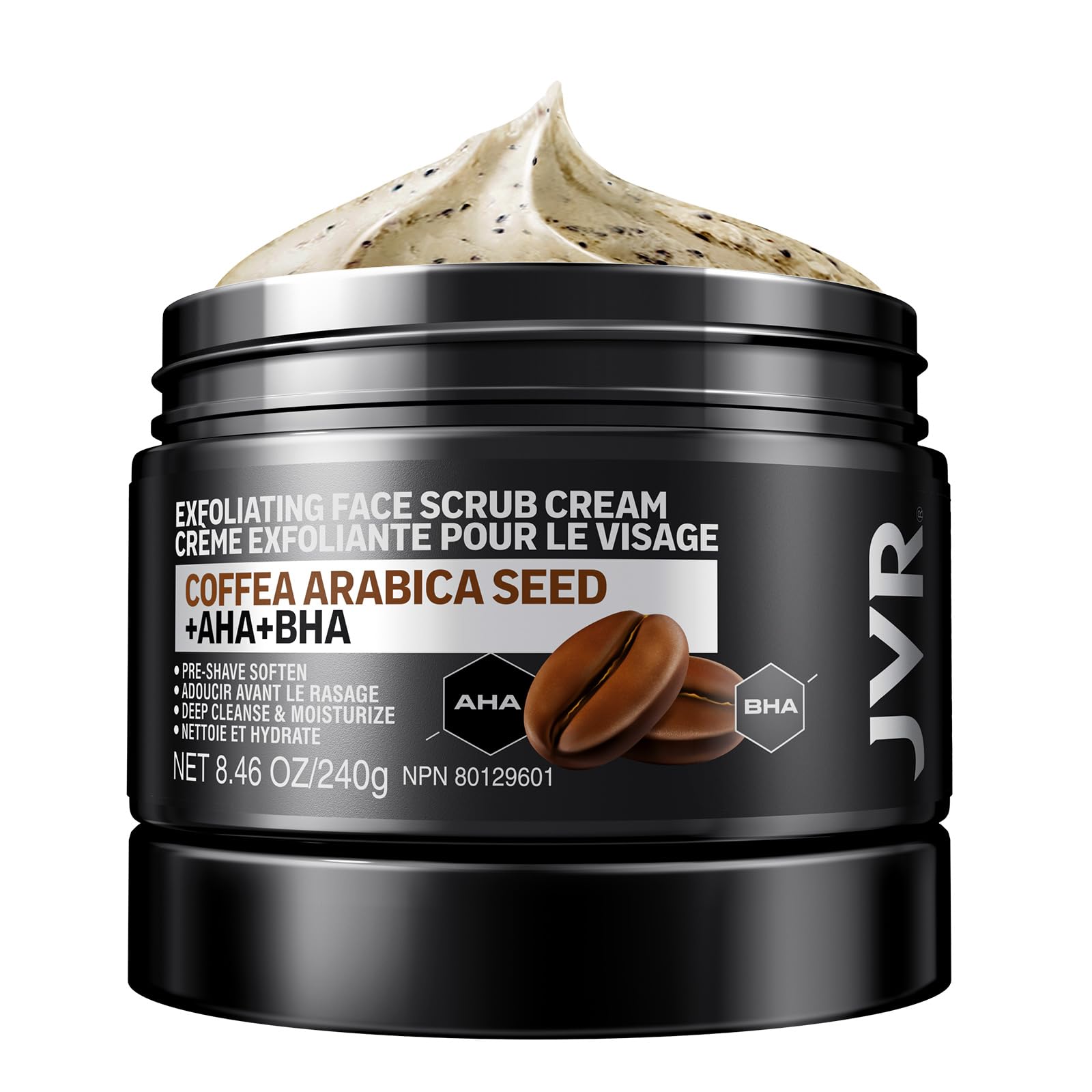 Face Scrub for Men, Facial Scrub for Deep Exfoliating, Cleansing, Removing Black
