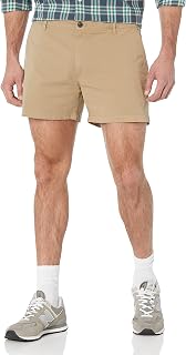 Amazon Essentials Men's Slim-Fit 5" Lightweight Comfort Stretch Oxford Cotton Shorts