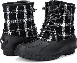 STQ Duck Boots for Women Waterproof Winter Boots Insulated Snow Boots