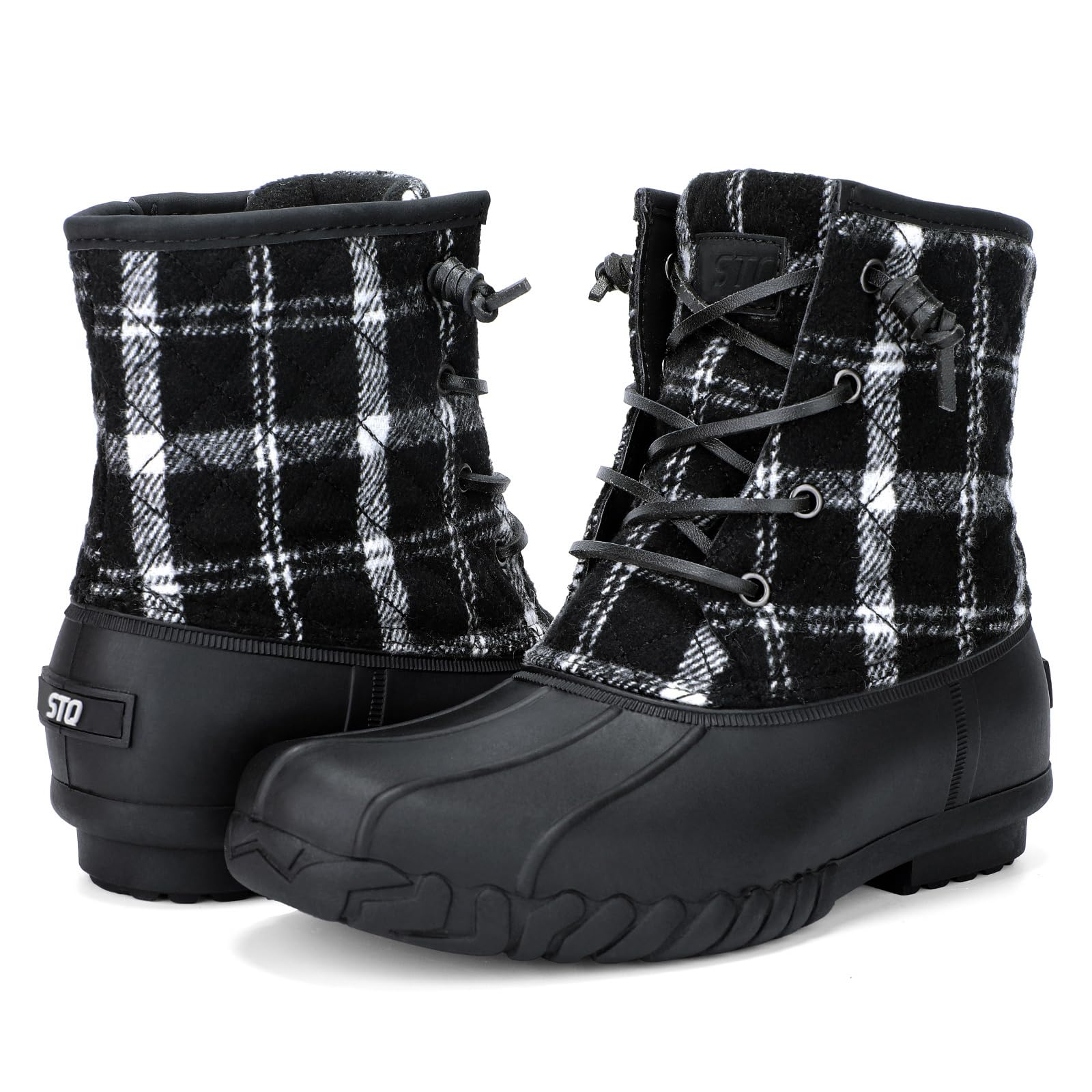 STQ Duck Boots for Women Waterproof Winter Boots Insulated Snow Boots