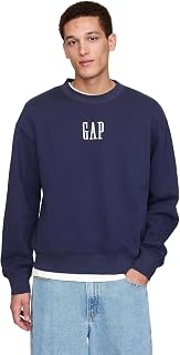 Gap Men's Crewneck Fleece Sweatshirt with Logo