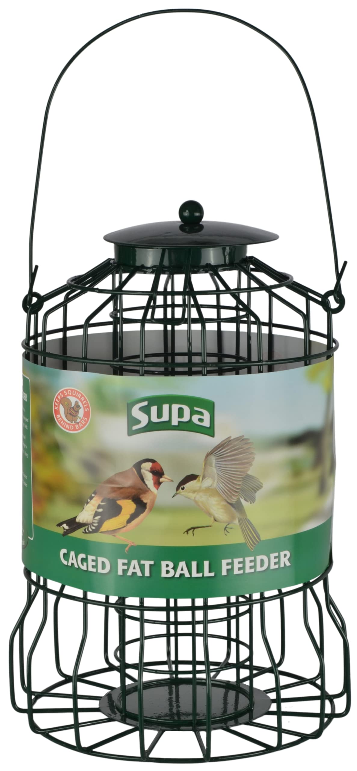 Supa Caged Fat Ball Wild Bird Feeder | Designed To Deter Squirrels And Also Larg