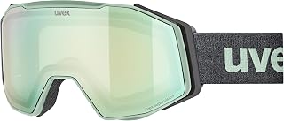 Uvex Ski Snowboard Goggles, Eyeglass Compatible, Mirror Lens, Anti-fog Coating Gravity FM