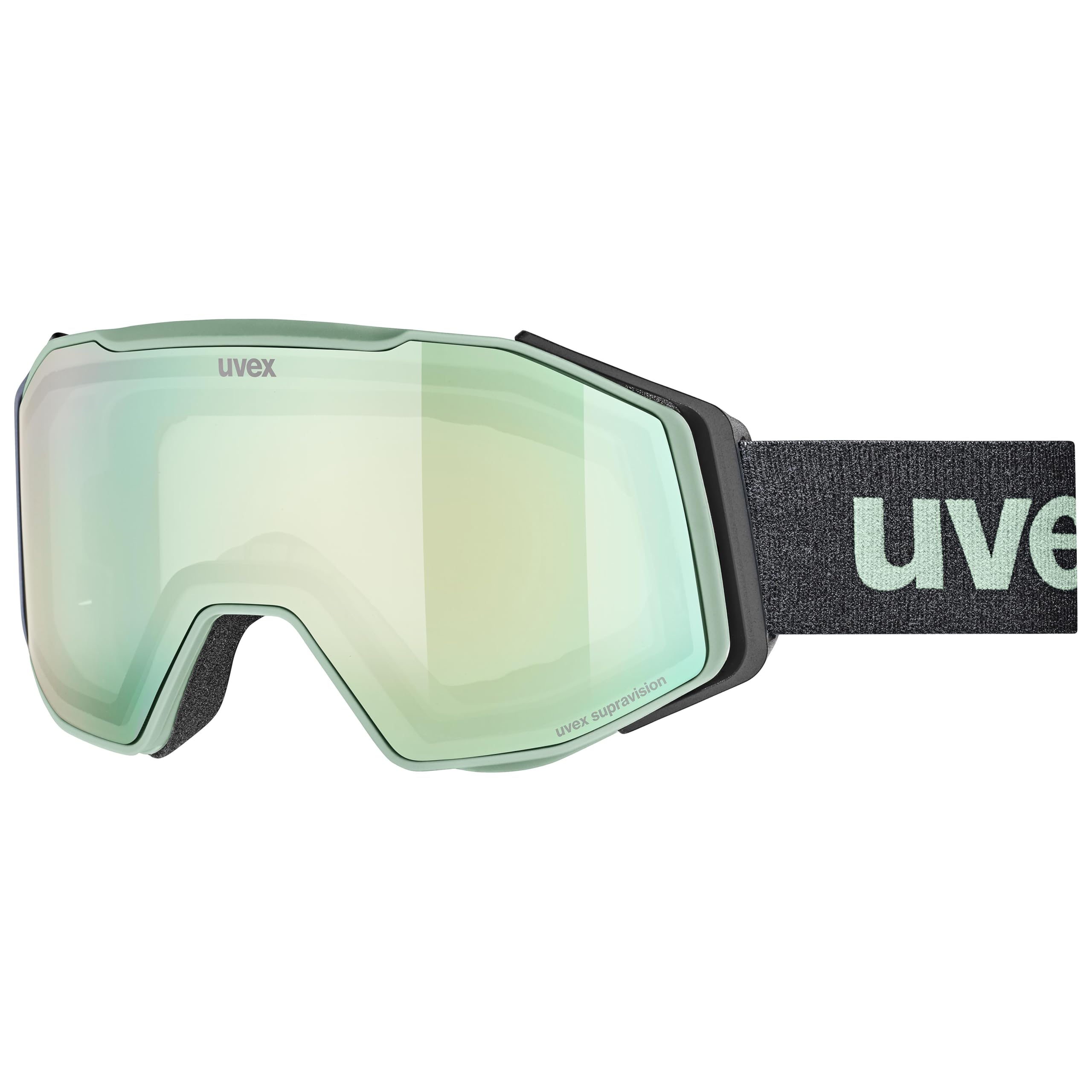 Uvex Ski Snowboard Goggles, Eyeglass Compatible, Mirror Lens, Anti-fog Coating G