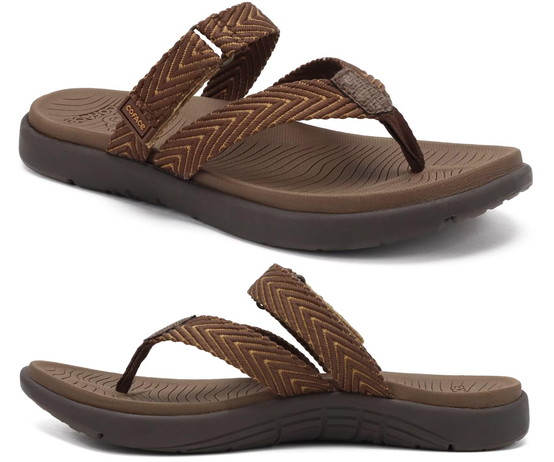 COFACE Orthopaedic Flip Flops Women's Summer Beach Pool Sandals Comfortable Arch