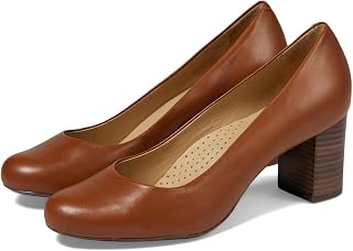 MARC JOSEPH NEW YORK Women's Leather Made in Brazil Midtown Pump, Cognac Napa, EU 37 / UK 4