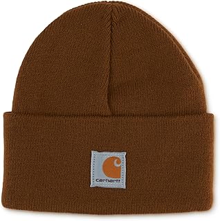 Carhartt Unisex-Infant Knit Beanie Cuff Hat | Acrylic Rib Knit | One Size (Infant) - Fits Heads Best 18.75-20 | Outdoor Fun